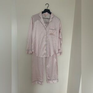 Victoria's Secret Pink Striped Pajama Set